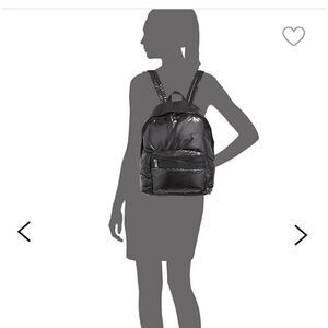 𝅺askya Silver Metalic Backpack New